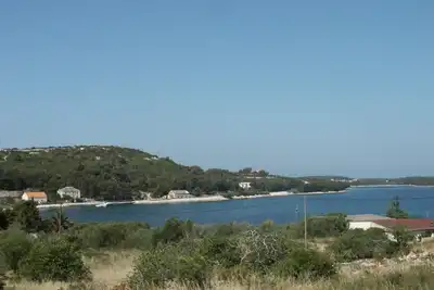 Appartement d'une chambre avec la terrasse et la vue sur le mer Baie Soline, Dugi otok (A-448-f)