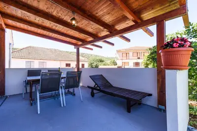 Image de Garçonnière avec la terrasse Marina, Trogir (As-14258-b)