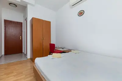 Image de Garçonnière avec le balcon et la vue sur le mer Podaca, Makarska (As-516-e)
