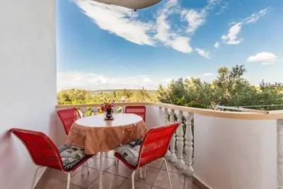 Image de Appartement d'une chambre avec la terrasse et la vue sur le mer Kukljica, Ugljan (A-8238-b)