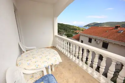 Image de Appartement d'une chambre avec la terrasse et la vue sur le mer Vis (A-8531-d)