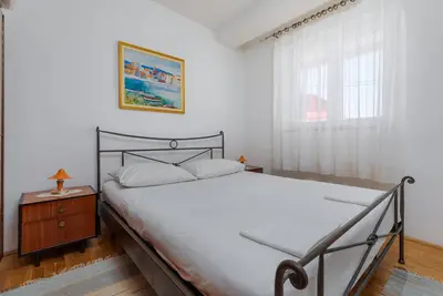 Appartement d'une chambre avec le balcon et la vue sur le mer Pisak, Omis (A-967-b)