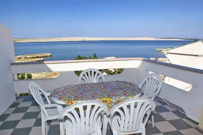 Image de Appartement de deux chambres prés de la plage Kustici, Pag (A-4129-b)