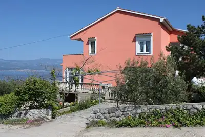 Image de Appartement de deux chambres avec la terrasse et la vue sur le mer Vrbnik, Krk (A-429-a)