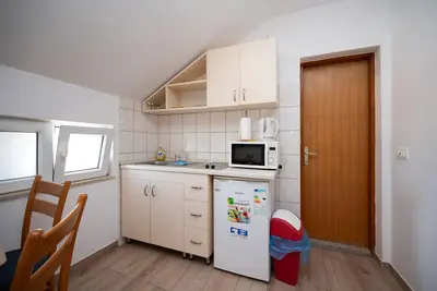 Image de Appartement d'une chambre avec la terrasse et la vue sur le mer Vrsi - Mulo, Zadar (A-3276-b)