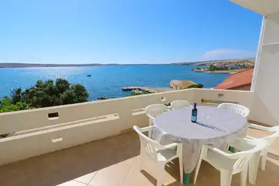 Image de Appartement de deux chambres prés de la plage Kustici, Pag (A-4086-a)