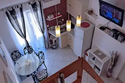 Image de Appartement d'une chambre avec la terrasse et la vue sur le mer Tucepi, Makarska (A-6058-a)