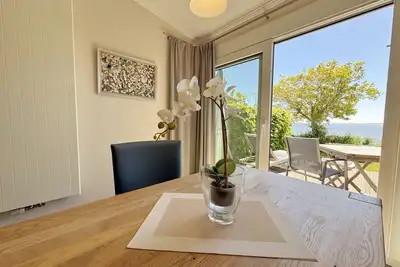 Image de Appartement 02 avec terrasse exposée sud et vue sur la mer - P: Zollhaus Klein Zicker - appartements exclusifs avec vue sur la mer