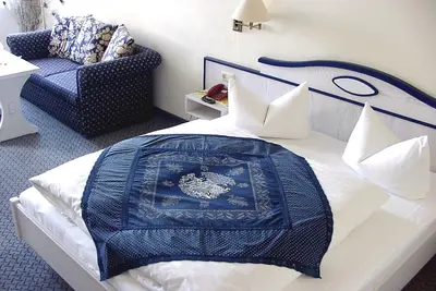 Image de chambres Blaudruck - Country Hôtel \"Neuwiese\" avec auberge traditionnelle \"Au Moulin\"
