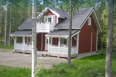 Image de Maison de vacances avec sauna de plage au bord du lac et plage privée