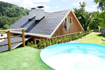 Image de Maison de vacances avec sauna et piscine extérieure