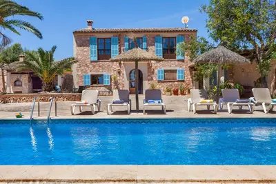 Image de Finca Es Turo beautiful holiday house in the countryside with pool and panoramic view in Santanyí