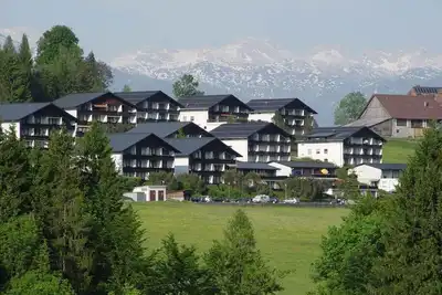 Image de Studio avec terrasse, sauna et vue sur les montagnes