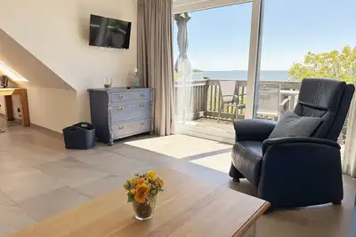 Image de Appartement 04 avec balcon sud et vue sur la mer - P: Zollhaus Klein Zicker - appartements exclusifs avec vue sur la mer