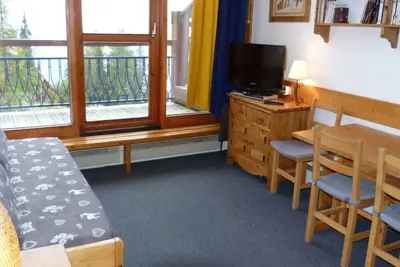 Image de Duplex charmant à Arc 1800, 2 pièces, 6 pers. , skis aux pieds, balcon ouest