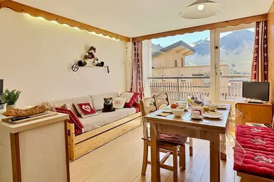 Image de Charmant appart 4 pers à Tignes, balcon sud, proche pistes