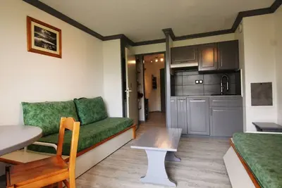 Image de Studio cosy avec balcon, piscine & sauna - 3 pers, pied des pistes, animaux Ok