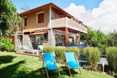 Image de La villa Paille en Queue 4p: villa luxueuse avec piscine vue mer Ă Saint-Gilles