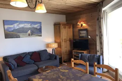 Image de Appartement cosy 3 pièces, 6 pers, pistes et centre à proximité, balcon sud, animaux Ok - Huez