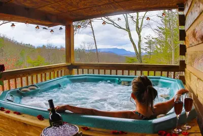 Image de Rustic Log Cabin, rien de plus que de ne faire qu'un avec la nature