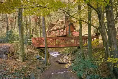 Image de 2 Chambre Animaux acceptés Gatlinburg Cabin sur un Creek