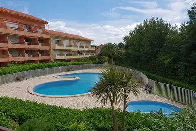 Image de Appartement T3 avec Mezzanine, 6 couchages, piscine, parking, animaux acceptés - Argelès-sur-Mer