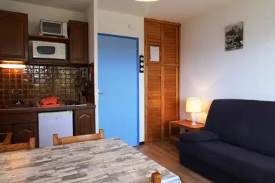 Studio cabine 4 pers au pied des pistes avec parking – Auris en Oisans
