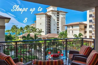 Image de 3 Br face aux piscines et à l'océan. w / Lovely Views 1, 600 Sq Ft ~ 8 personnes avec canapé-lit