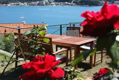 Image de Appartement d'une chambre avec la terrasse et la vue sur le mer Supetarska Draga - Gornja, Rab (A-5055-a)