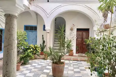 Image de Maiosn à la veille ville de Tarifa, Cadiz, Costa de la Luz, Andalousie, Espagne.