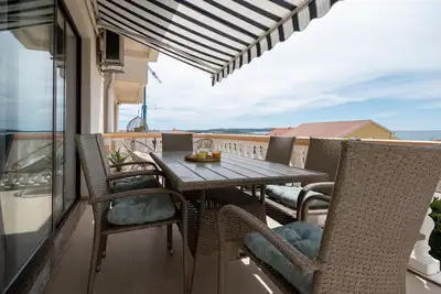 Image de Appartement de deux chambres avec la terrasse et la vue sur le mer Povljana, Pag (A-224-b)