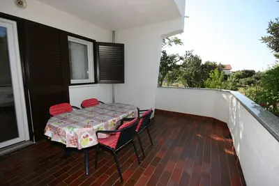 Image de Appartement d'une chambre avec la terrasse Mandre, Pag (A-6515-a)