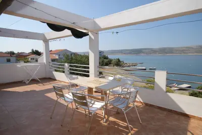 Image de Appartement de deux chambres prés de la plage Seline, Paklenica (A-6528-c)