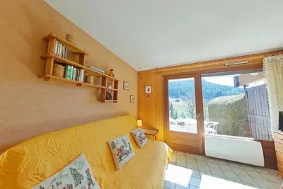 Image de Studio cosy avec terrasse sud, proche navettes, Le Grand-Bornand