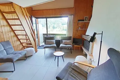 Image de Appartement cosy avec cheminée et balcon, 6 couchages, Le Grand-Bornand