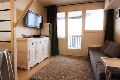 Image de Studio cosy 4 pers avec balcon exposé sud, proche commerces et pistes, quartier des Jeux