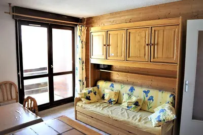Appartement 2 pièces cabine, 100m pistes, parking gratuit