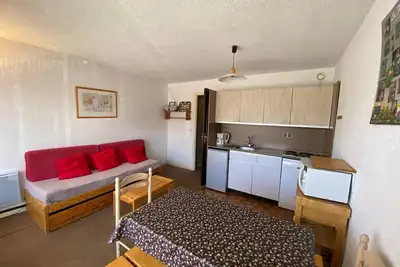 Image de Studio cosy pour 4 pers, centre Alpe d'Huez, proche pistes, animaux Ok, terrasse sud