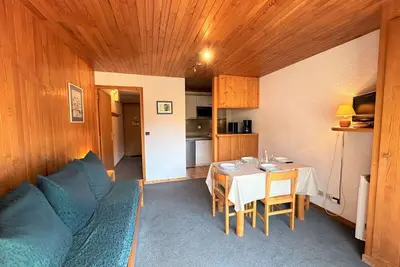 Image de Studio cosy à Méribel, idéalement situé à 100m des pistes, balcon sud, animaux acceptés