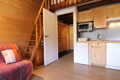 Image de Charmant 2 pièces avec mezzanine, balcon, et accès direct aux pistes - Vieil Alpe