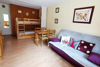 Image de Studio cosy 4 pers, balcon sud, pied des pistes - La Mongie