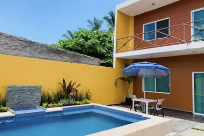 Image de Casa Bugambilias, 1 et demi blocs de la plage