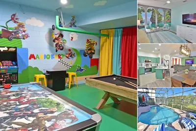 Image de 4 chambres, 2. 5 salles de bains villa avec piscine brique pavée et salle de jeux