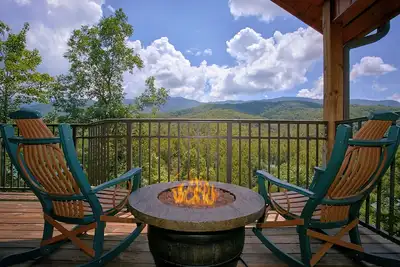 Image de Nouvelle cabine 1 chambre avec jacuzzi, 4 cheminées et téléviseur 3d 55 \"avec Blu Ray