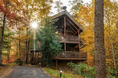 Image de Belle cabine niché dans les bois pour une escapade relaxante