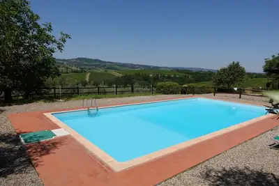 Image de Montegonfoli Mandorlo, San Gimignano, Apt. avec terrasse et vue imprenable