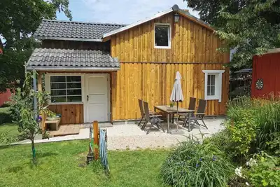 Image de Paradisiaque maison de vacances par les bois, avec sans fil