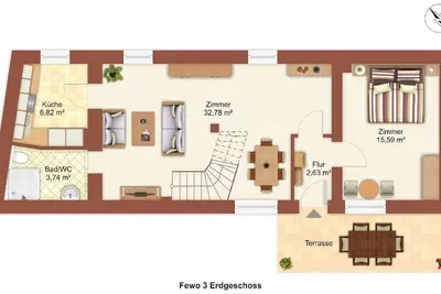 Image de Appartement très central / 150m du grand Plöner See / Fewo 3