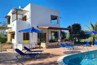 Image de Villa nr Almyrida☀️ Piscine privée fermée pour la sécurité des enfants WiFi WiFi gratuit