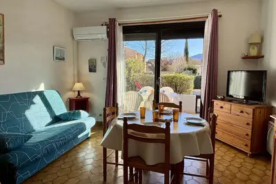 Image de Studio cabine 4 couchages, terrasse et barbecue, proche plages et commerces - Argelès-sur-Mer